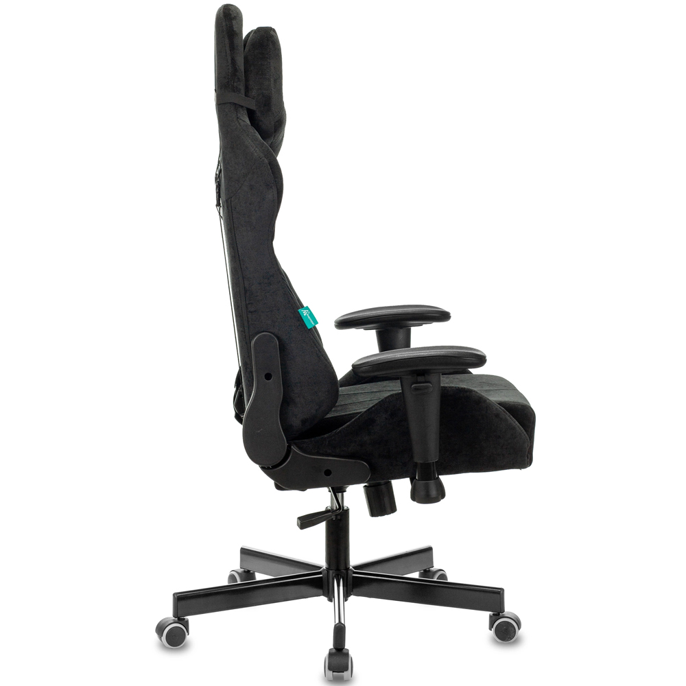 Кресло игровое Бюрократ Zombie VIKING KNIGHT Fabric черный Light-20 с подголов. крестов. металл