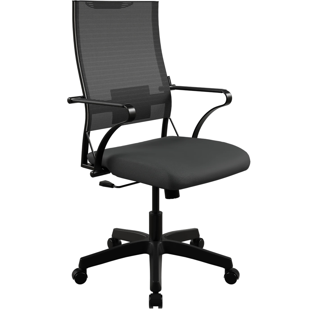 Кресло METTA ErgoLife Sit Air 24/7 B2-281K (пластик) - Mesh (Italy)+UMF(X1) / Km00/Wh00/K15bL / (M09.B02.G15.W01) (Черный 696.61.1.222) 