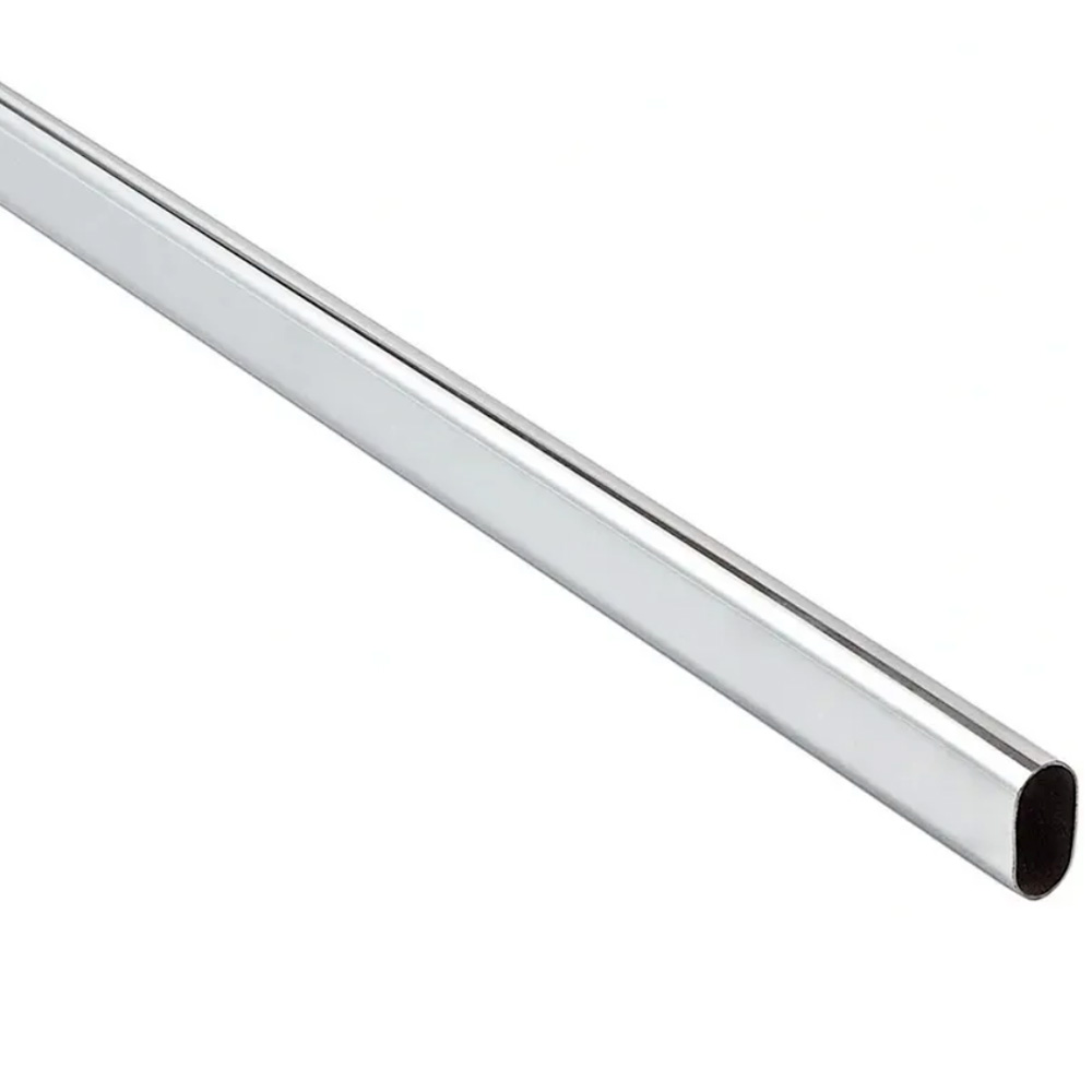 Труба овальная (15*30) G109, толщ. 1,2м, L=1200мм, хром