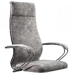 Каркас кресла МЕТТА L 1m 42/K118  (Велюр светло-серый/светло-серый)