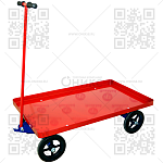 Тележка платформенная ТПО 5 с поворотной осью 700*1200 (без колес)