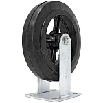 Колесная опора d250 неповоротное чугун. обод, резина FCD 85 г\п 350 кг