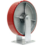 Колесная опора d200 неповоротное, чугун. обод, полиуретан FCP 80 г\п 460 кг (6)