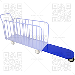 Тележка приставка для ДЛ  400*700 без колес