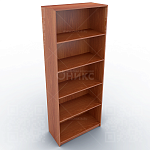 А-306 Стеллаж открытый, 4 полки, 770*370*2000мм. (Орех)