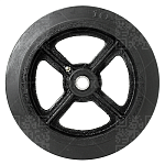 Колесо d 250 литая резина чугунный обод D 85 г\п 350 кг