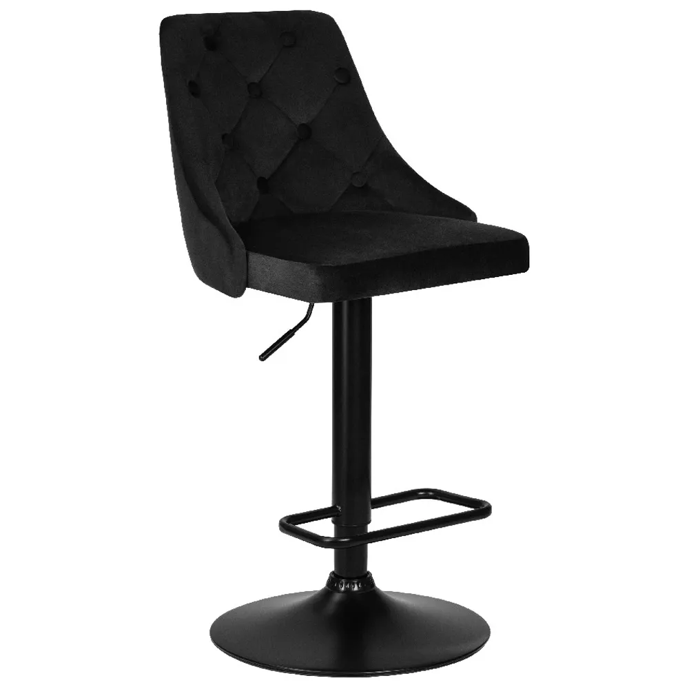 Стул барный DOBRIN JOSEPH BLACK LM-5021 велюр черный (MJ9-101)