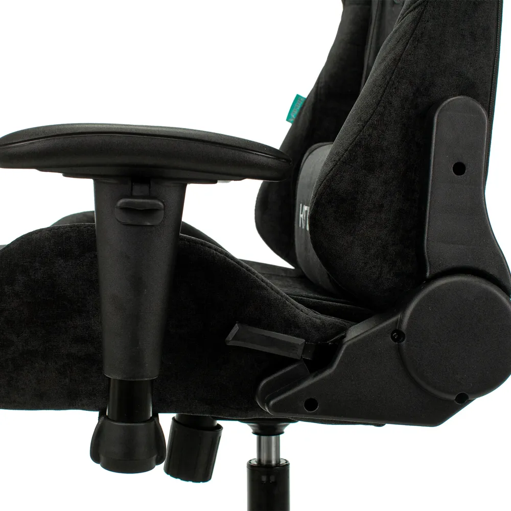 Кресло игровое Бюрократ Zombie VIKING KNIGHT Fabric черный Light-20 с подголов. крестов. металл