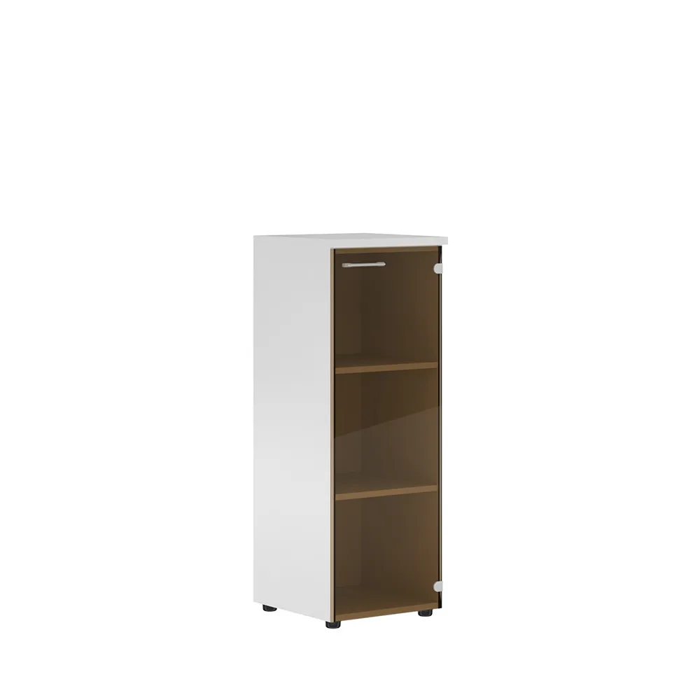 XTEN Шкаф XMC 42.2 колонка со стеклянной дверью и топом 432х432х1190 (НАБОР) (Белый)