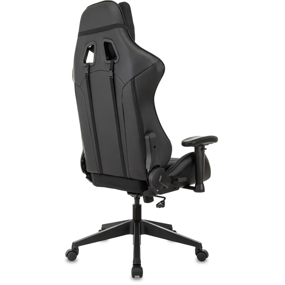 Кресло игровое Бюрократ VIKING-4 AERO Zombie VIKING 4 AERO Edition черный ткань/эко.кожа с подголов. крестов. пластик