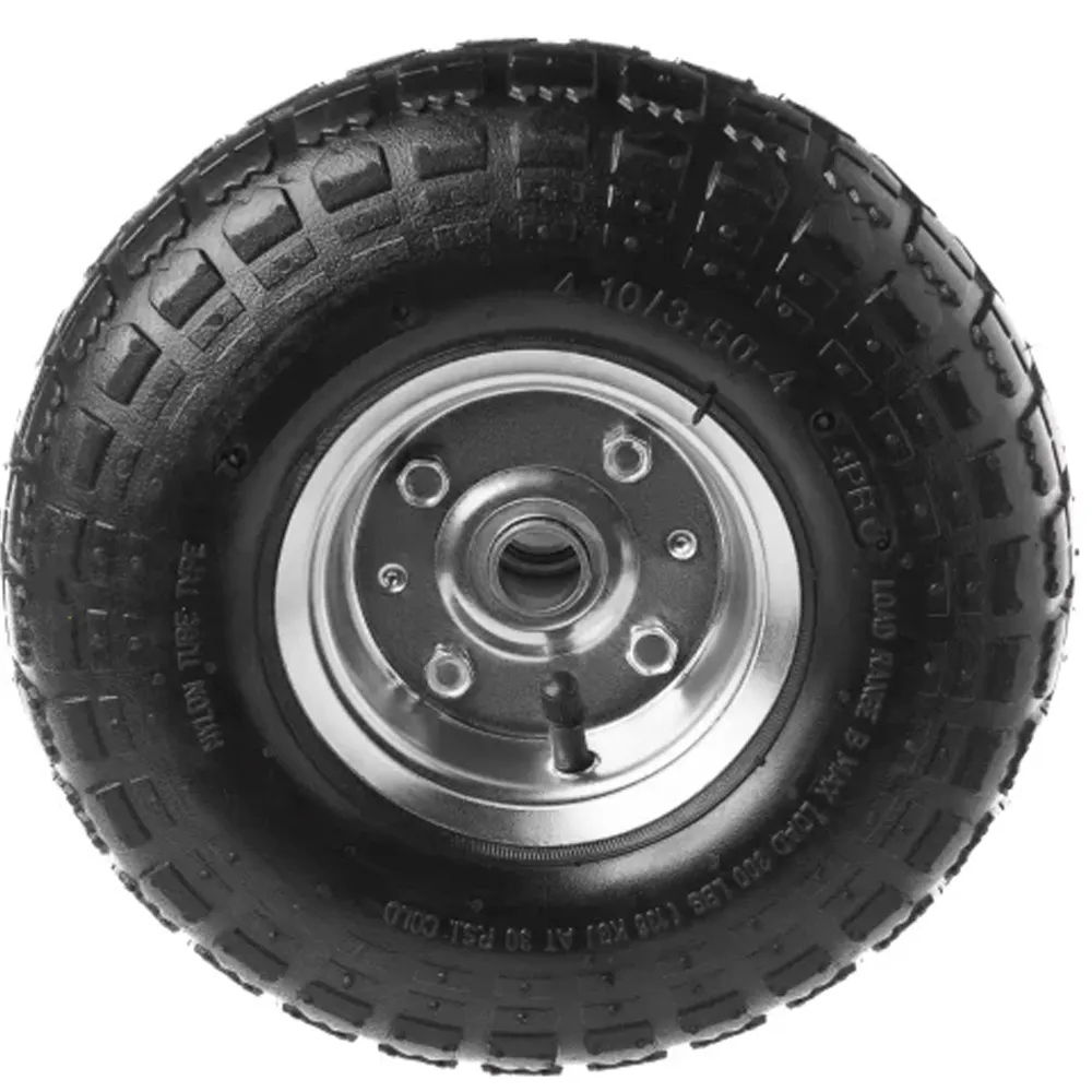 PR 1800(20)  Колесо d 250 пневмо (3.50-4) (20мм) несимметричное, оцинков. обод
