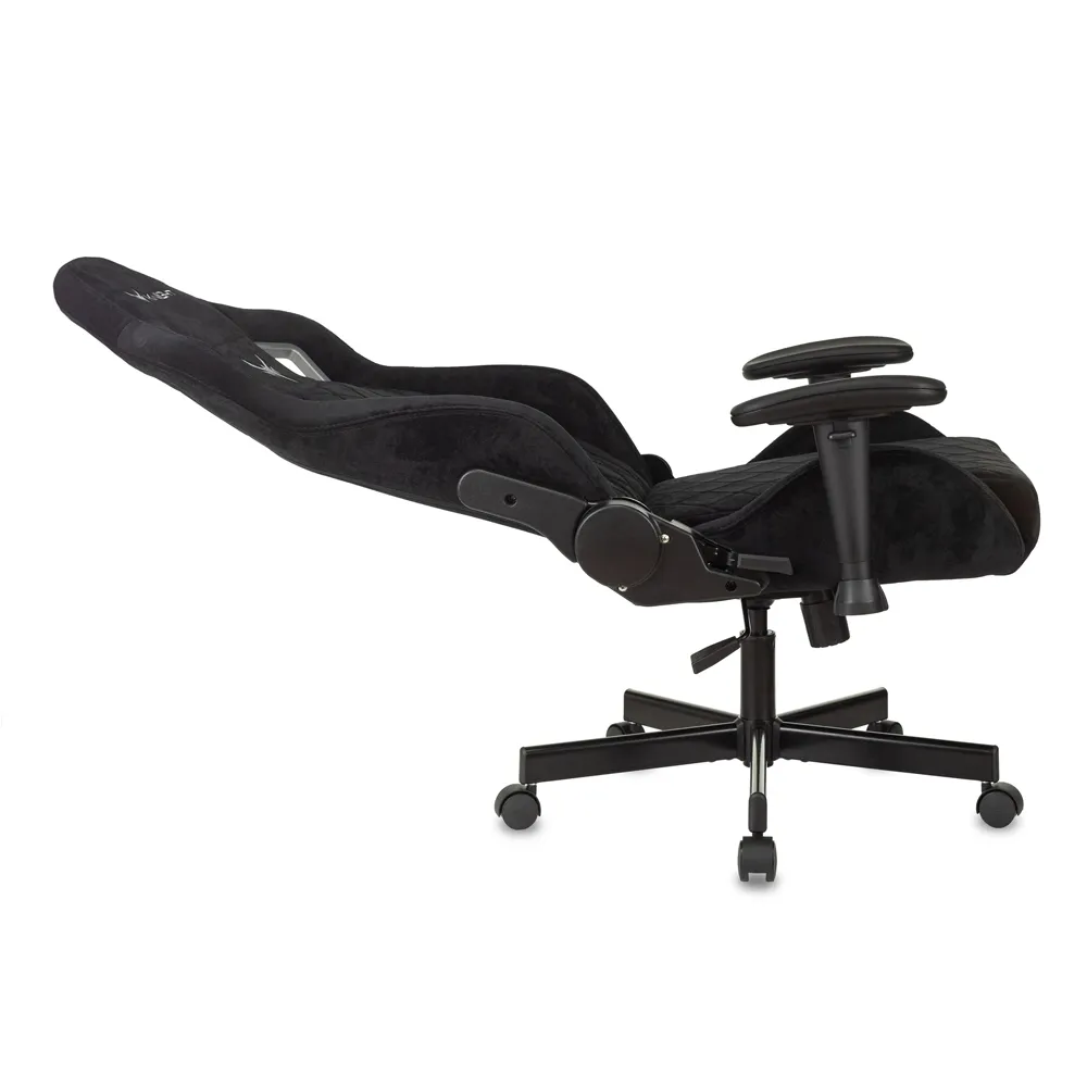 Кресло игровое Бюрократ Knight Outrider LTD черный Light-20 с подголов. крестов. металл