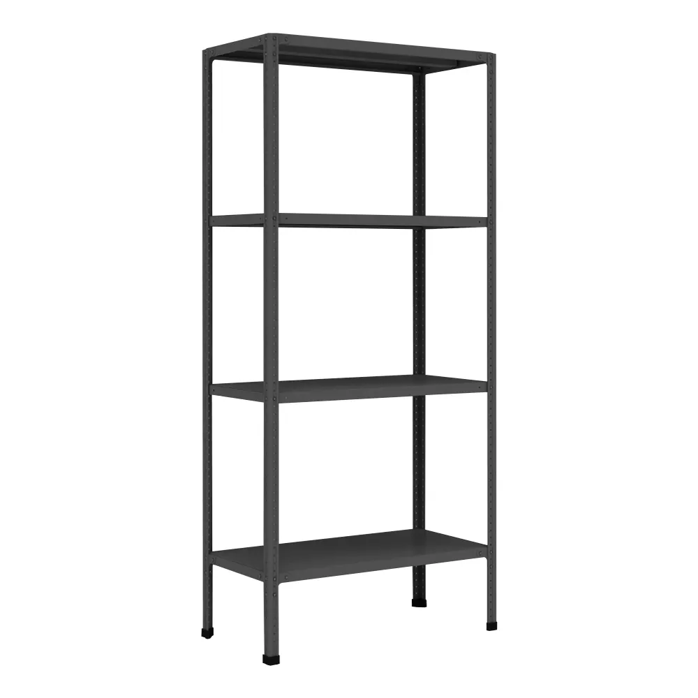 Стеллаж Home M-1 black. 1850х700х300 4 полки (НАБОР)