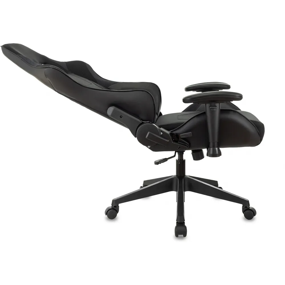Кресло игровое Бюрократ VIKING-4 AERO Zombie VIKING 4 AERO Edition черный ткань/эко.кожа с подголов. крестов. пластик