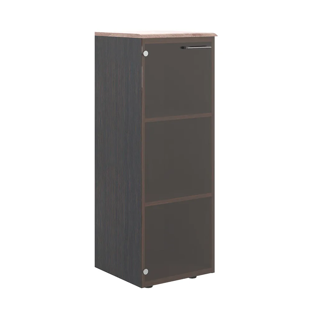 Шкаф колонка с стеклянной дверью и топом WMC 42.2  432х432х1184 WAVE (НАБОР)