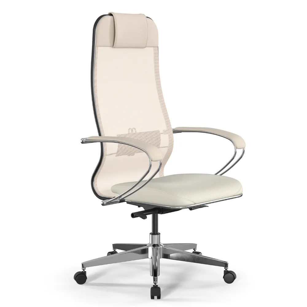 Кресло METTA ErgoLife Comfort (Молочный 575.16.1.543) (Samurai Comfort)