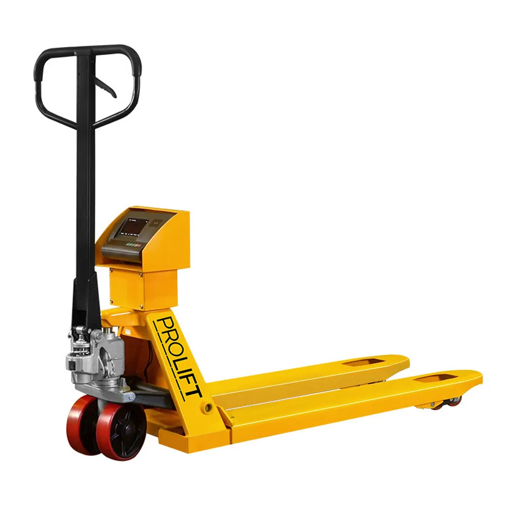 Тележка гидравлическая PROLIFT CW 25, с весами, 1150*550 полиур. колеса