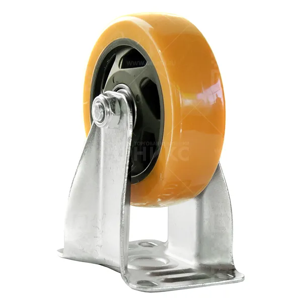 Колесная опора d100 неповоротное FCM 46, PVC, полиуретан (Medium) 4021100PVC г\п 95 кг