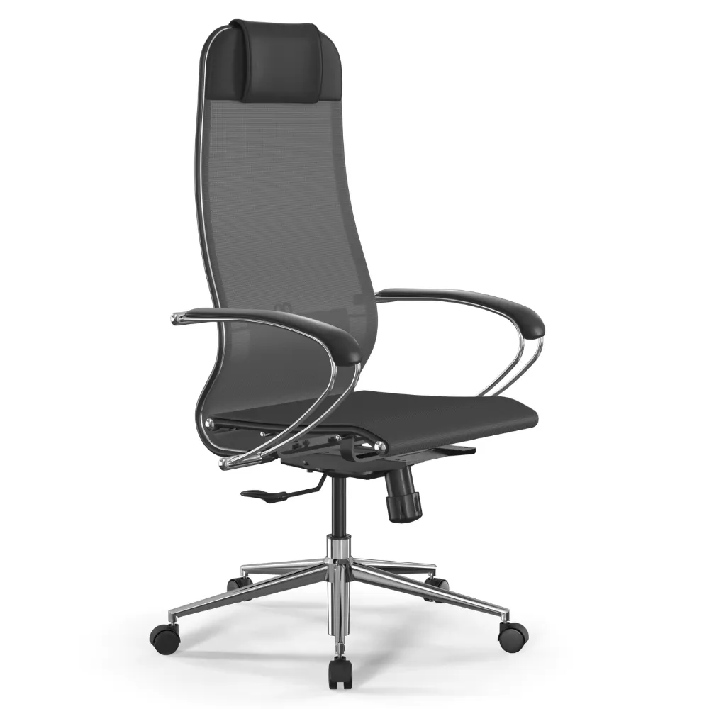 Кресло METTA ErgoLife Set 4/подл.131/осн.Synchro 052 (Серый 537.16.1.403)