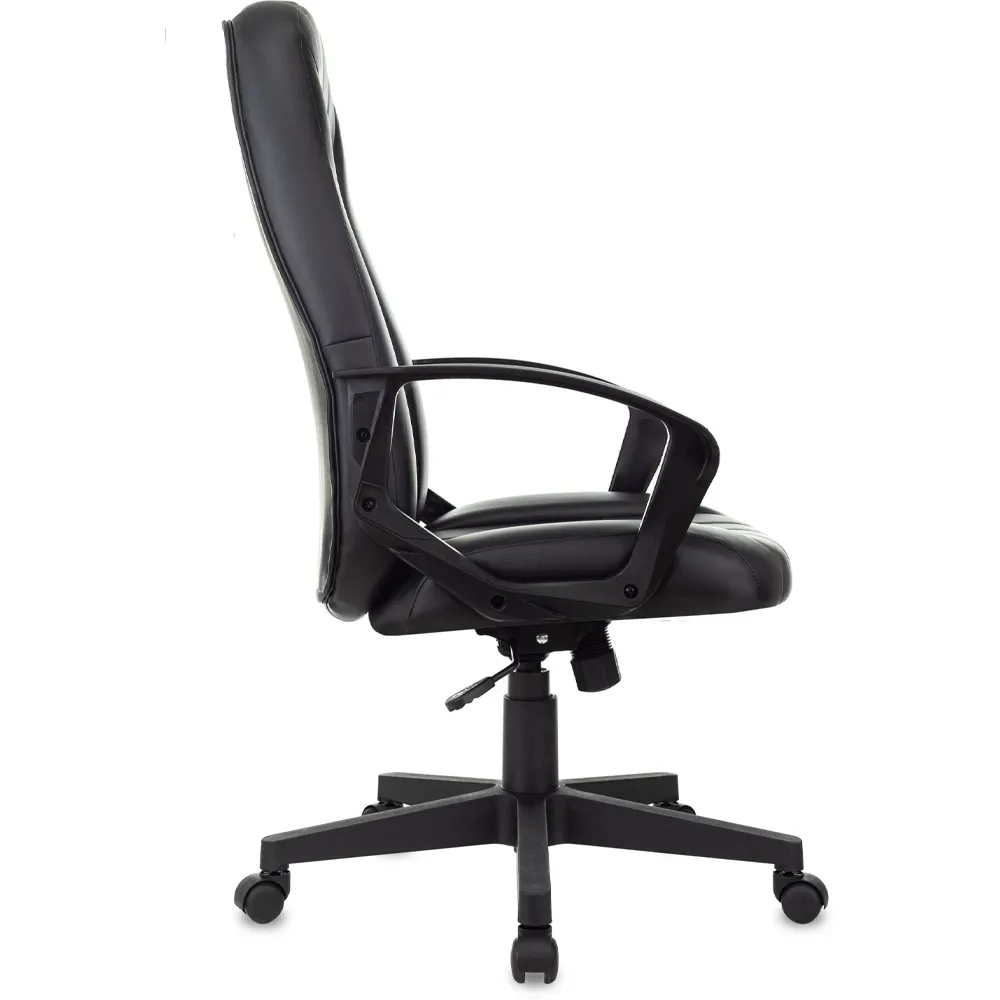 Кресло Бюрократ T-898 черный Leather Black экокожа крестов. пластик 