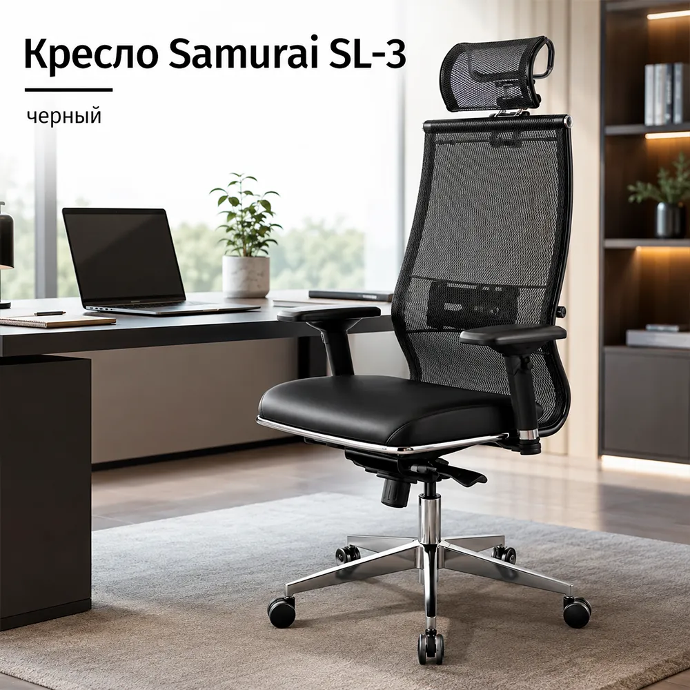 Кресло Samurai SL-3 (Черный 23.3.5.109)