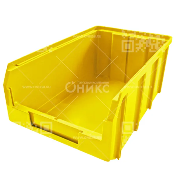 Ящик пластиковый V-3 341*207*143 желтый