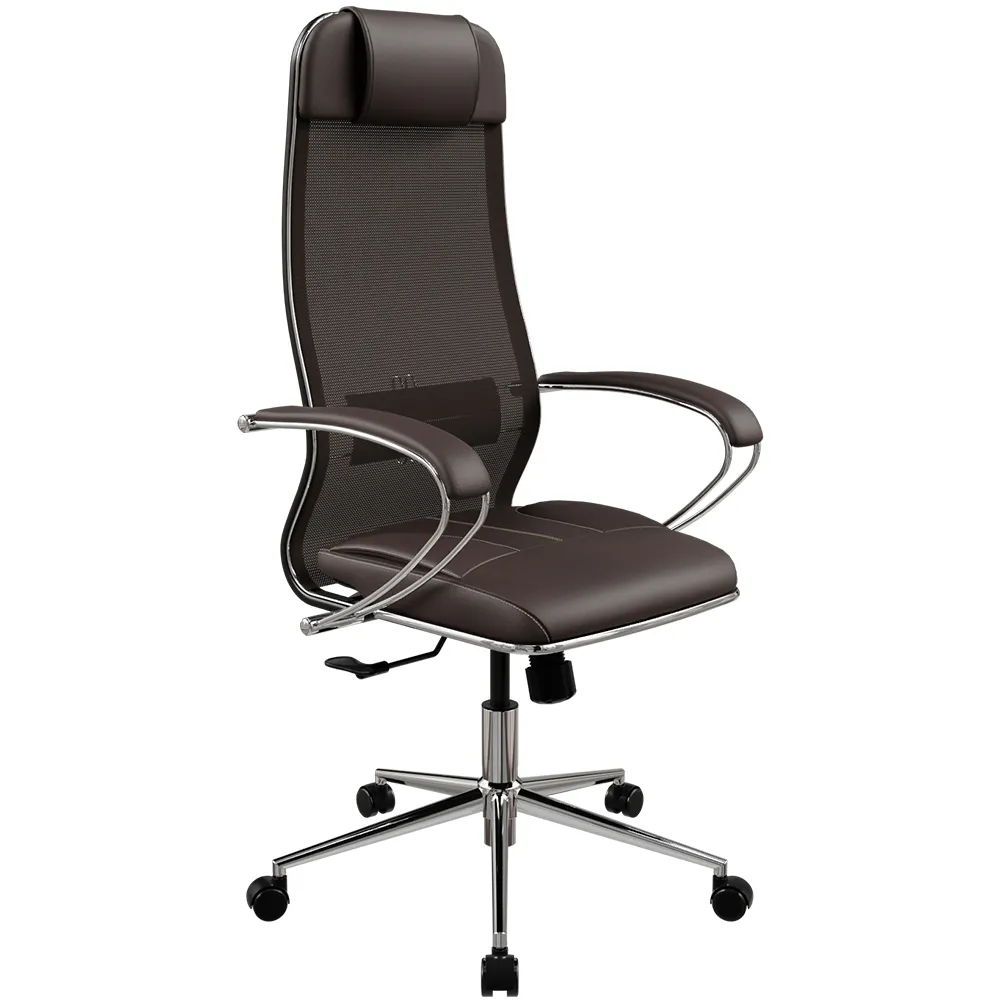 Кресло METTA ErgoLife Set 5/подл.131/осн.Synchro 052 (Темно-коричневый 478.16.1.403)