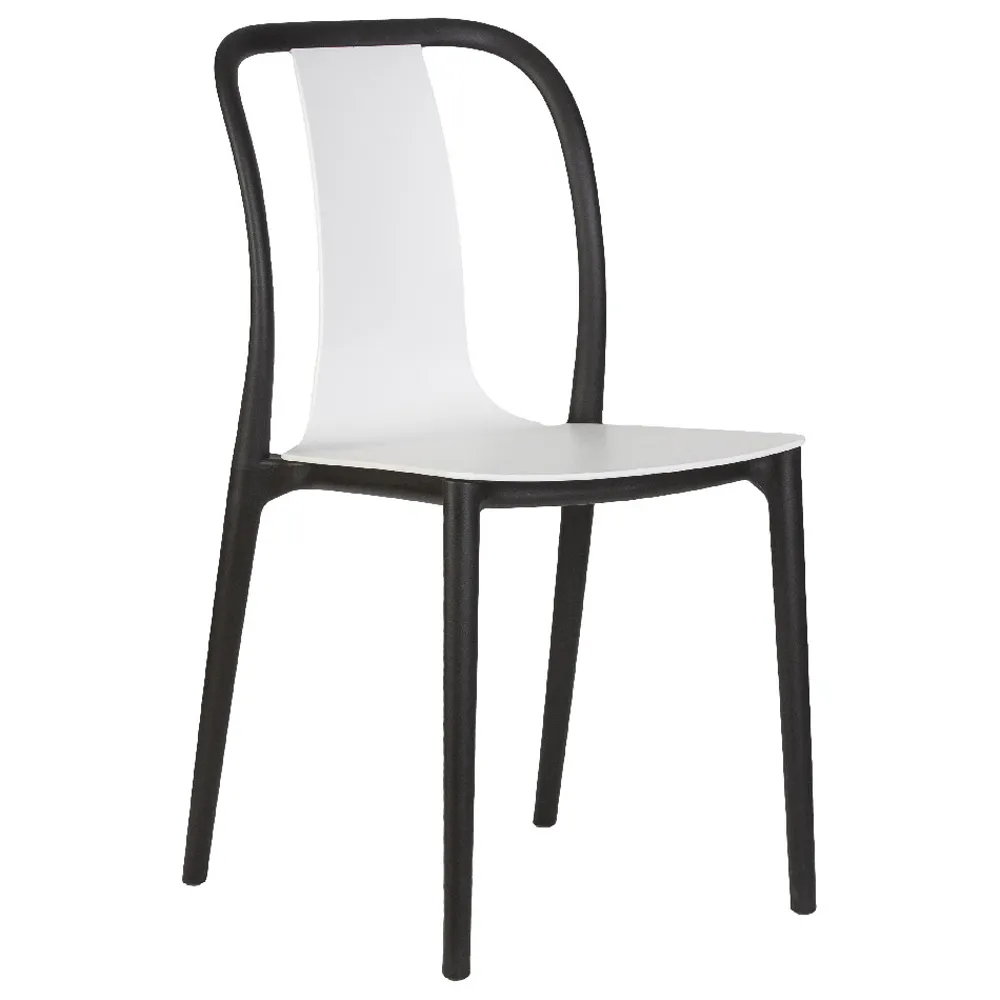 Стул обеденный DOBRIN ADAM LMZL-PP669 черный/белый