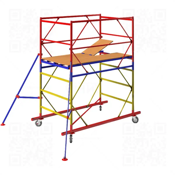 Вышка тура ВСР-4  (2,7м), площадка 1,2*2,0м, высота 2,7м., высота рабочей площадки 1,6м.