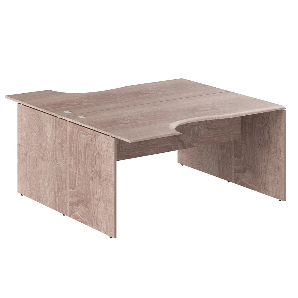 Стол 2-х местный эргономичный W2CET 169.3  1600х1806х750 WAVE (НАБОР)