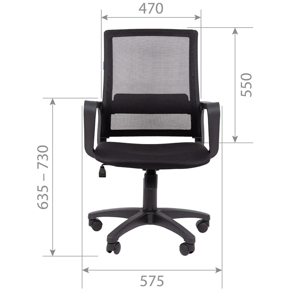 Кресло офисное CHAIRMAN 606 PL TW-01 черный