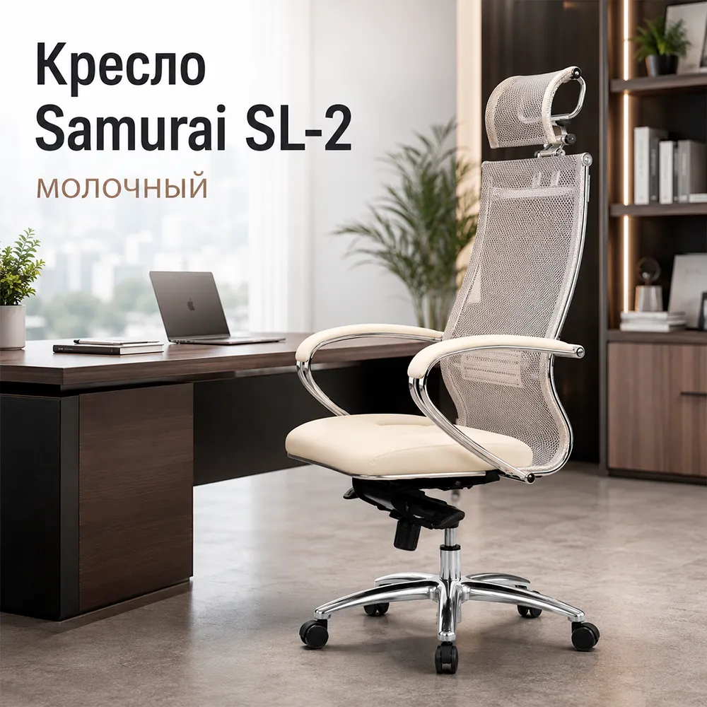 Кресло Samurai SL-2 (Молочный 20.2.5.49)