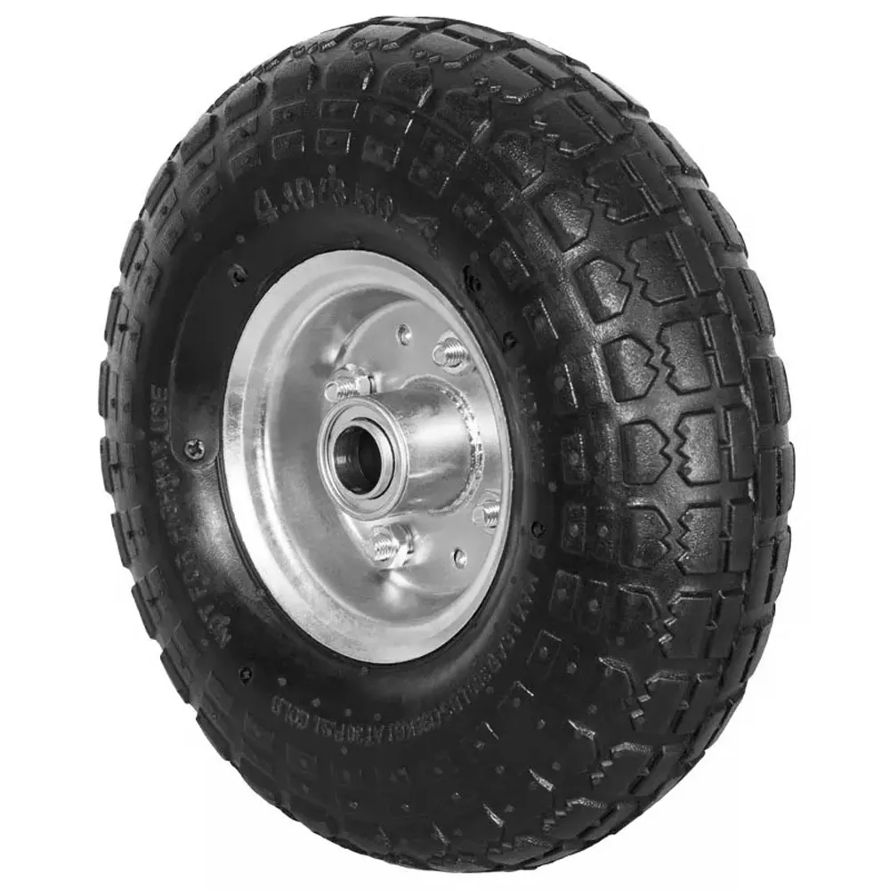 PR 1801(20) Колесо d 250 пневмо (3.50-4) (20мм) симметричное, оцинков. обод  г\п 180 кг