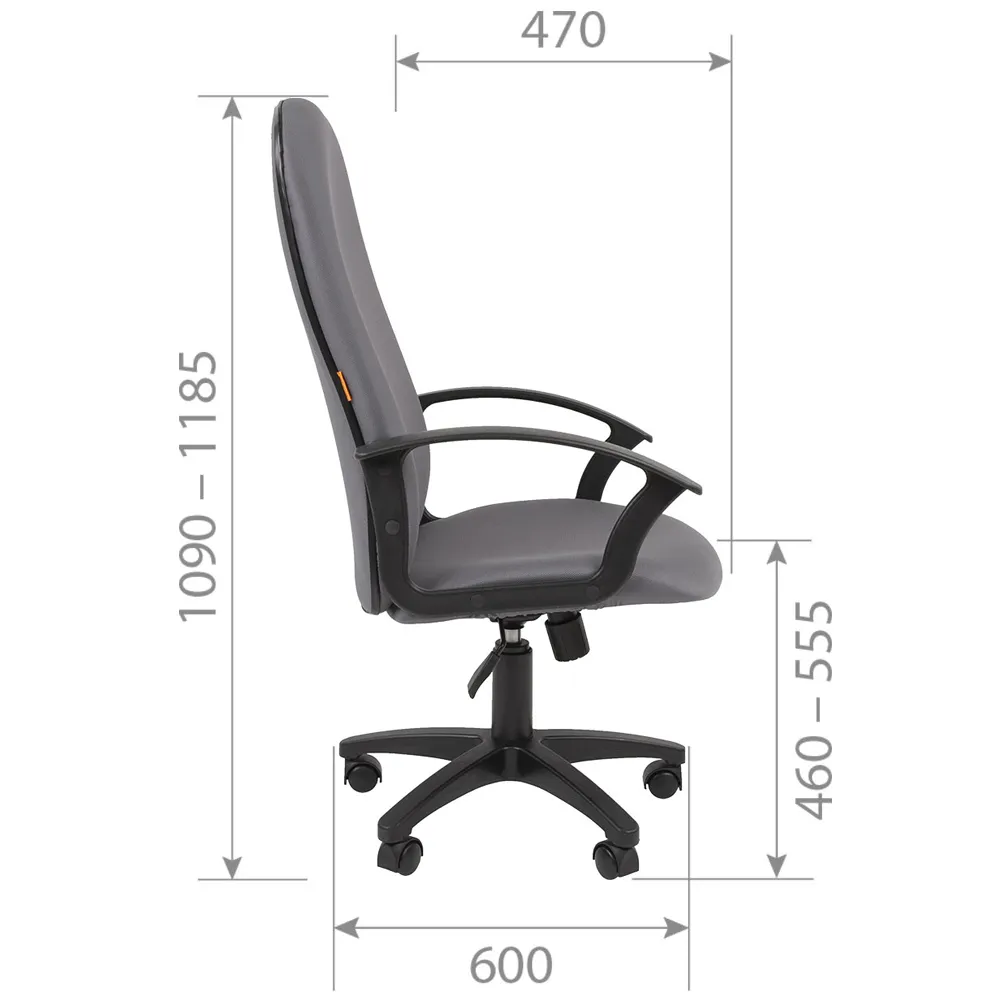 Кресло компьютерное CHAIRMAN 289 OS-08 серая ткань