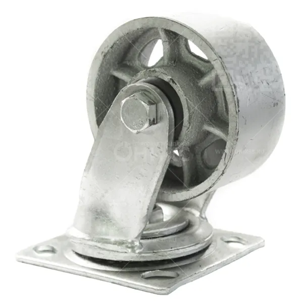 Колесная опора d100 поворотное, чугун со спицами Scs 42 (1132102) г\п 300 кг