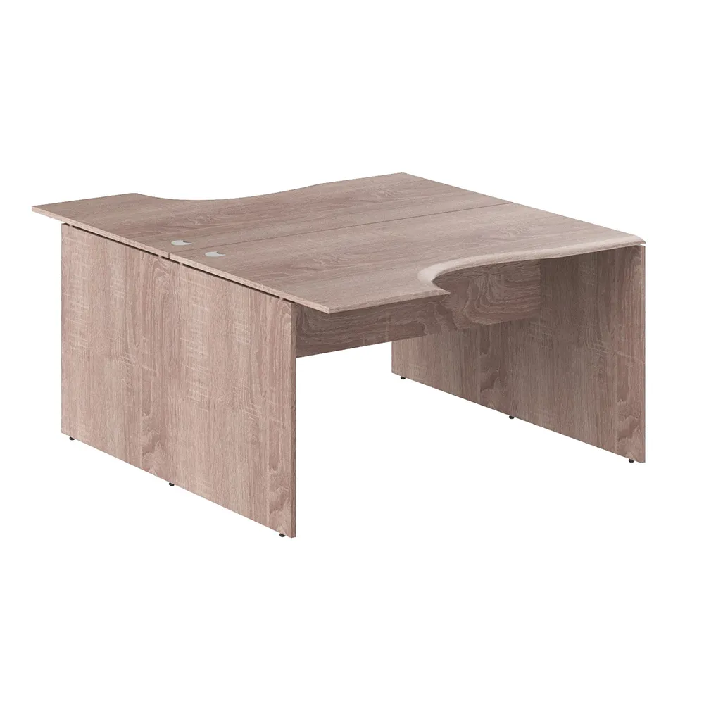 Стол 2-х местный эргономичный W2CET 149.3  1400х1806х750 WAVE (НАБОР)