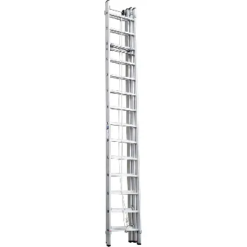 Лестница трехсекционная тросовая 3x14 ступеней, NV5250, 9,46м. алюминиевая