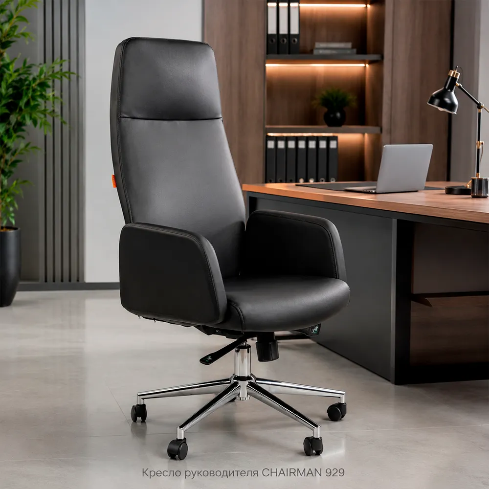 Кресло руководителя CHAIRMAN 929 (экокожа черная)