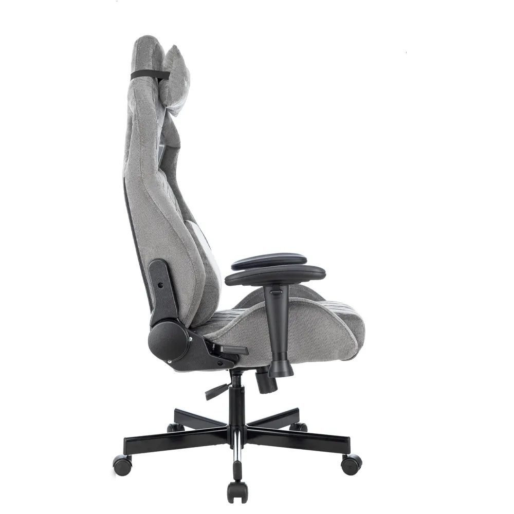 Кресло игровое Бюрократ Knight Outrider LTD серый Light-19 с подголов. крестов. металл 