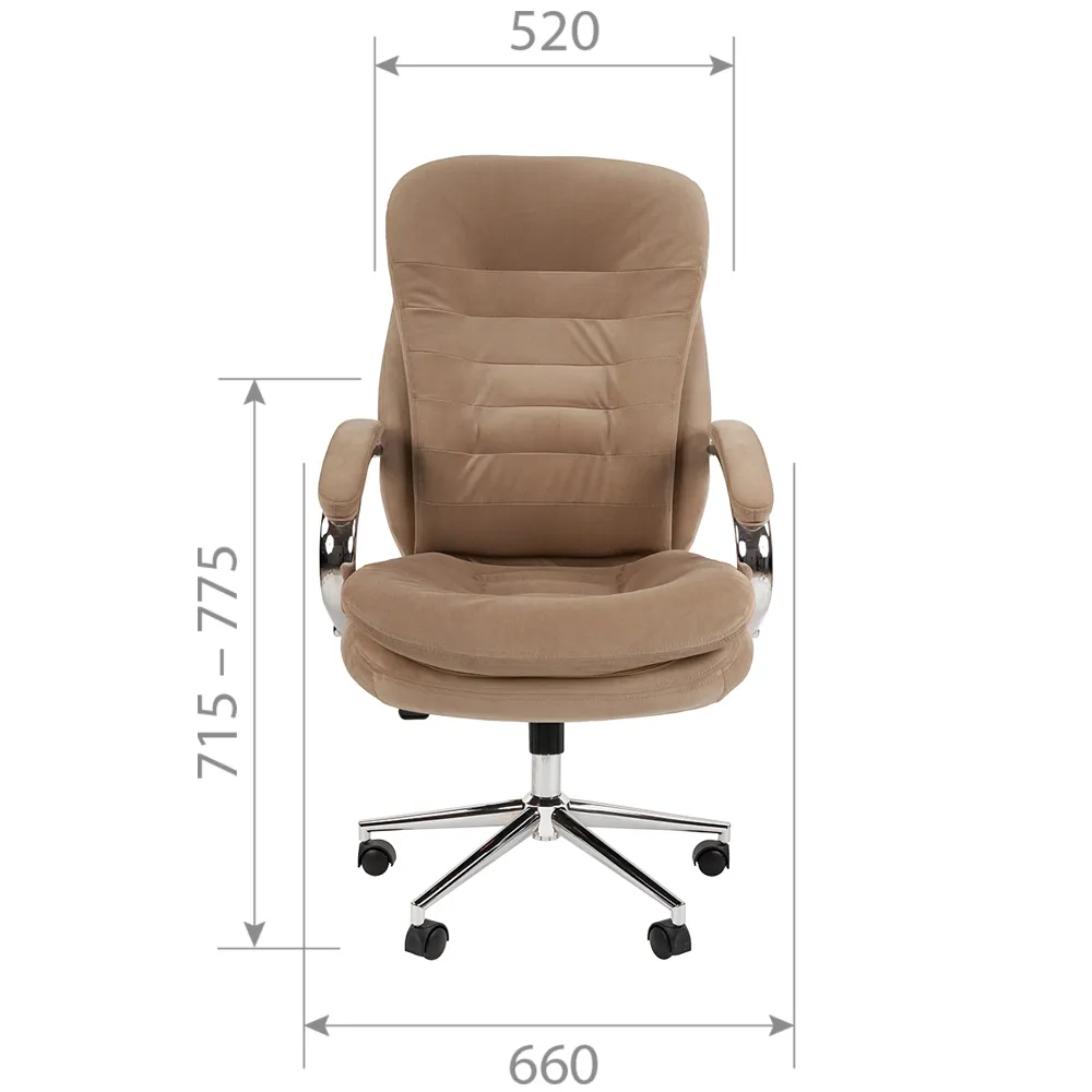 Кресло CHAIRMAN Home 795 Велюр T-10 темно-бежевый