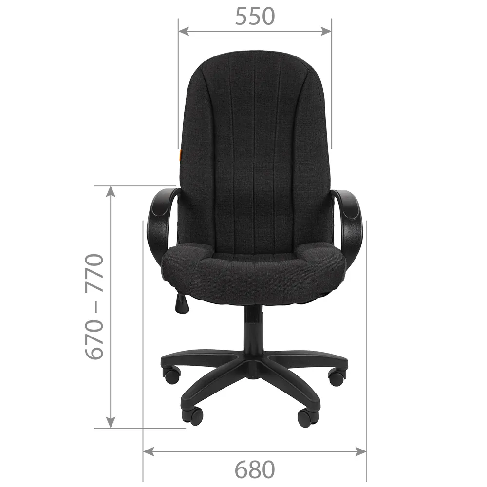 Кресло компьютерное CHAIRMAN 685 ткань ТК 10-356 черная
