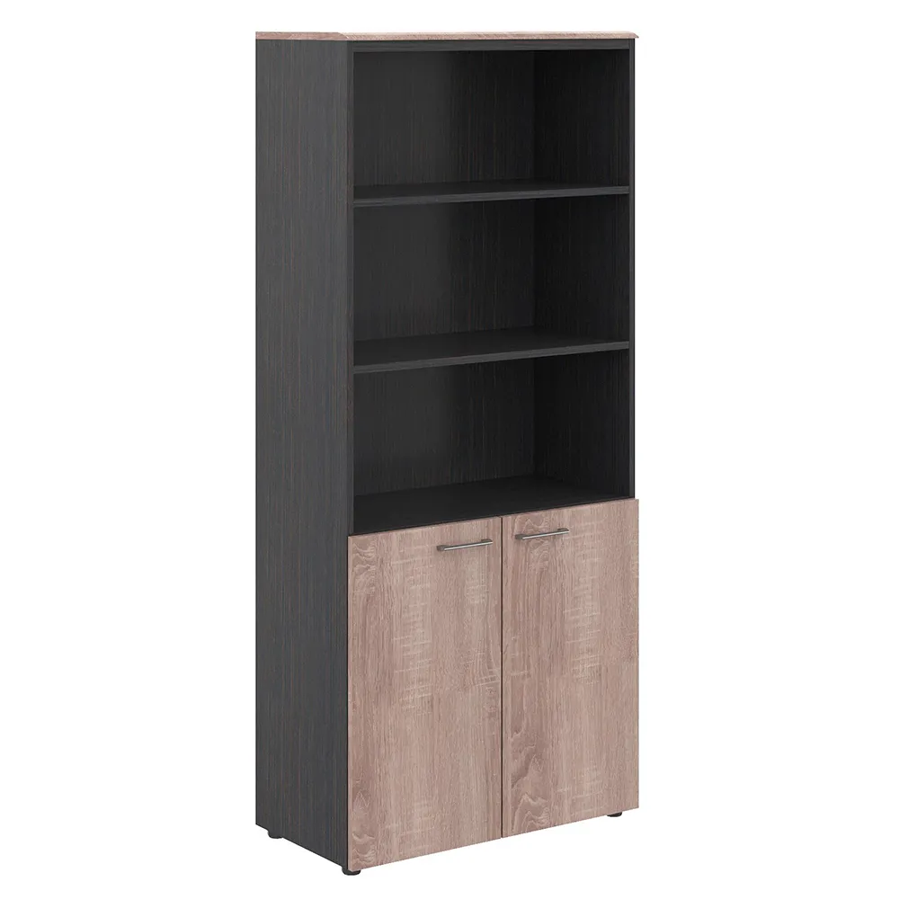 Шкаф с 1 комплектом глухих малых дверей и топом WHC 85.5  856х432х1949 WAVE (НАБОР)