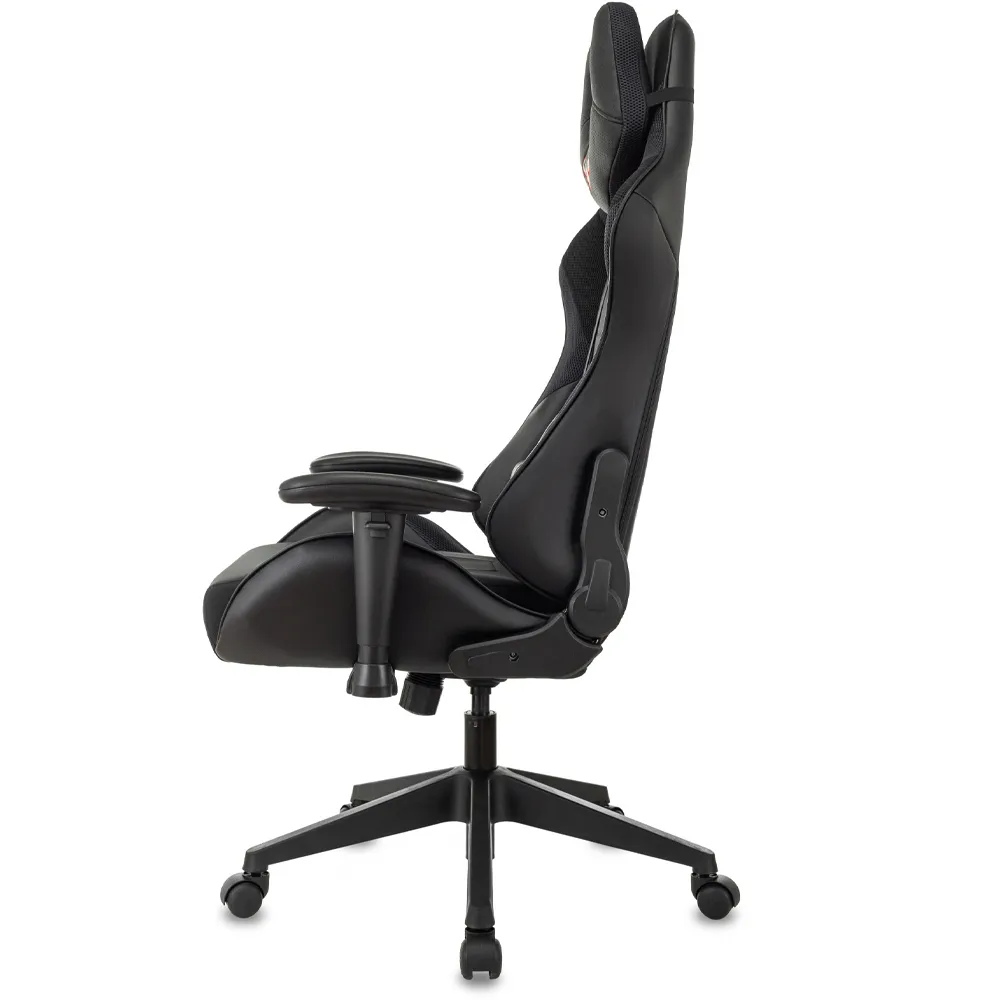 Кресло игровое Бюрократ VIKING-4 AERO Zombie VIKING 4 AERO Edition черный ткань/эко.кожа с подголов. крестов. пластик