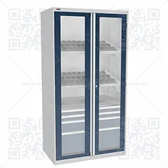 Шкаф инструментальный ВС-055-13 с дверьми окнами