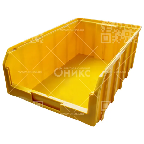 Ящик пластиковый V-4 502*305*184 желтый