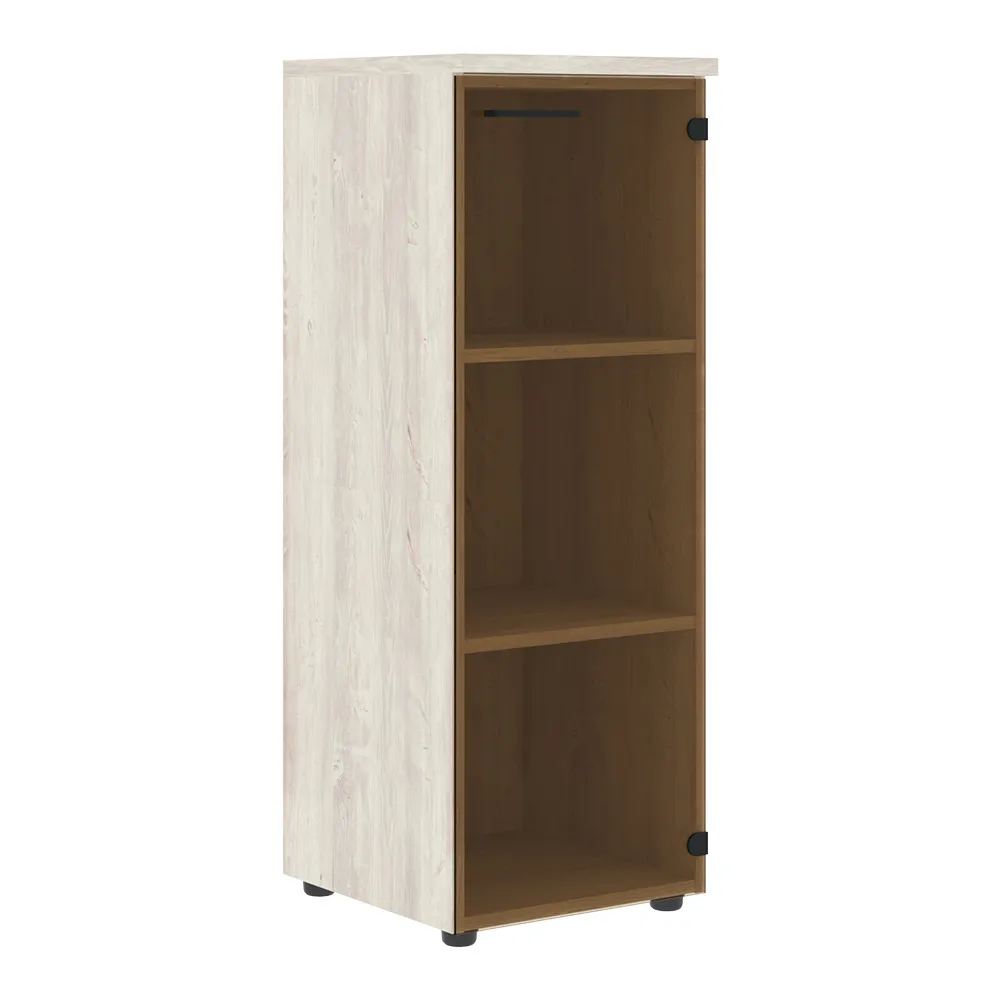 XTEN Шкаф XMC 42.2 колонка со стеклянной дверью и топом 432х432х1190 (НАБОР) (Сосна Эдмонт)
