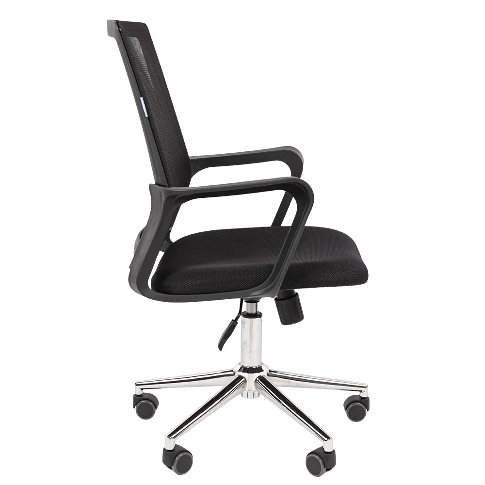 Кресло офисное CHAIRMAN 606 хром TW черный