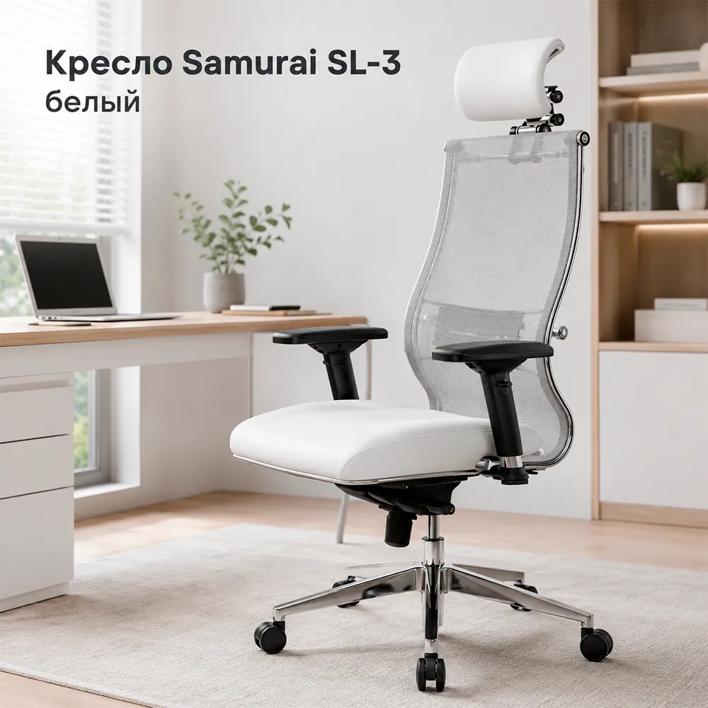 Кресло Samurai SL-3 (Белый 1F.3.5.109)