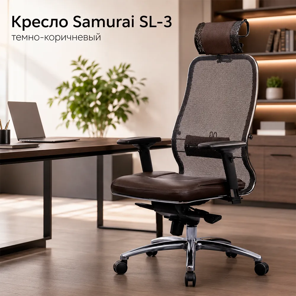 Кресло Samurai SL-3 (Темно-коричневый 22.3.5.109)
