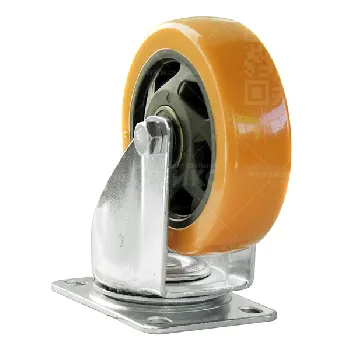 Колесная опора d100 поворотное SCM 42, PVC, полиуретан (Medium) 4023100PVC г\п 95 кг